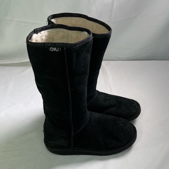 Emu Charcoal Bronte Hi Suede Winter Boots - Picture 3 of 8